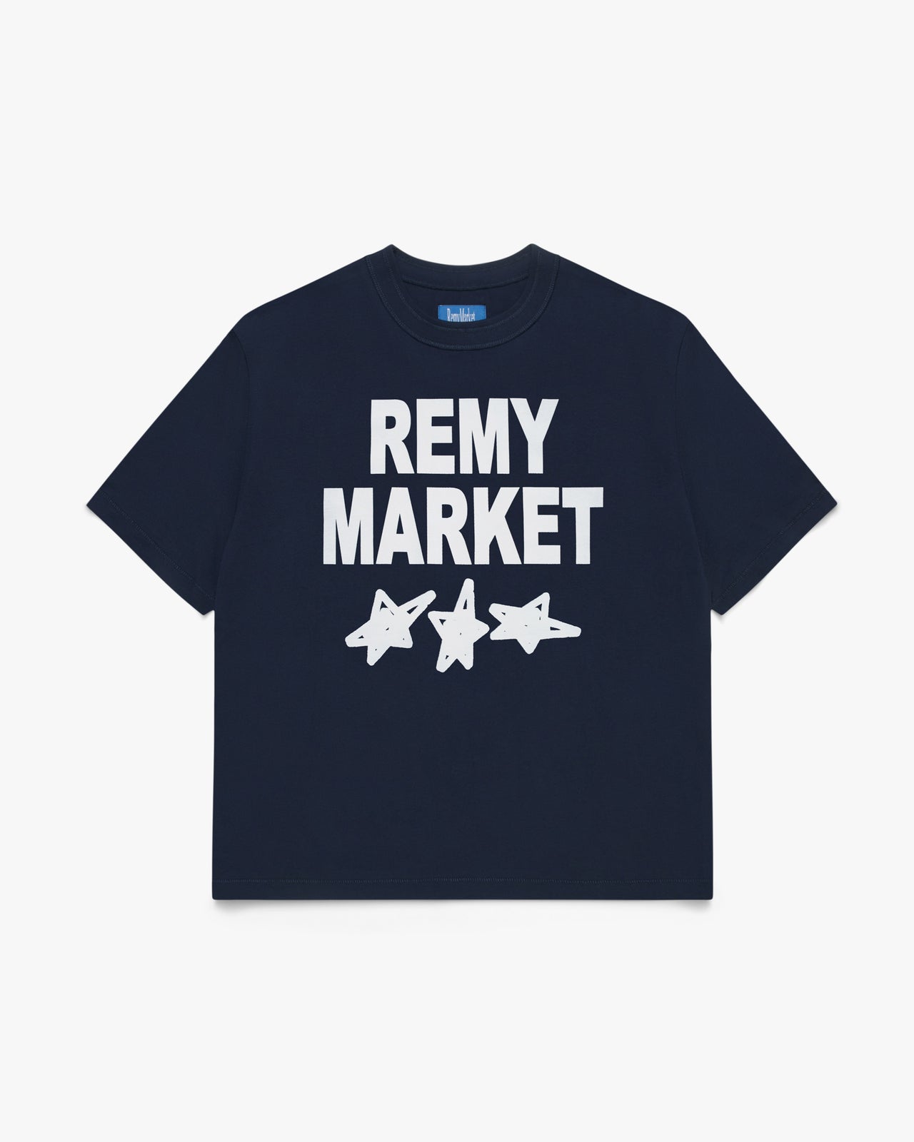 White Star Logo T-Shirt - Navy